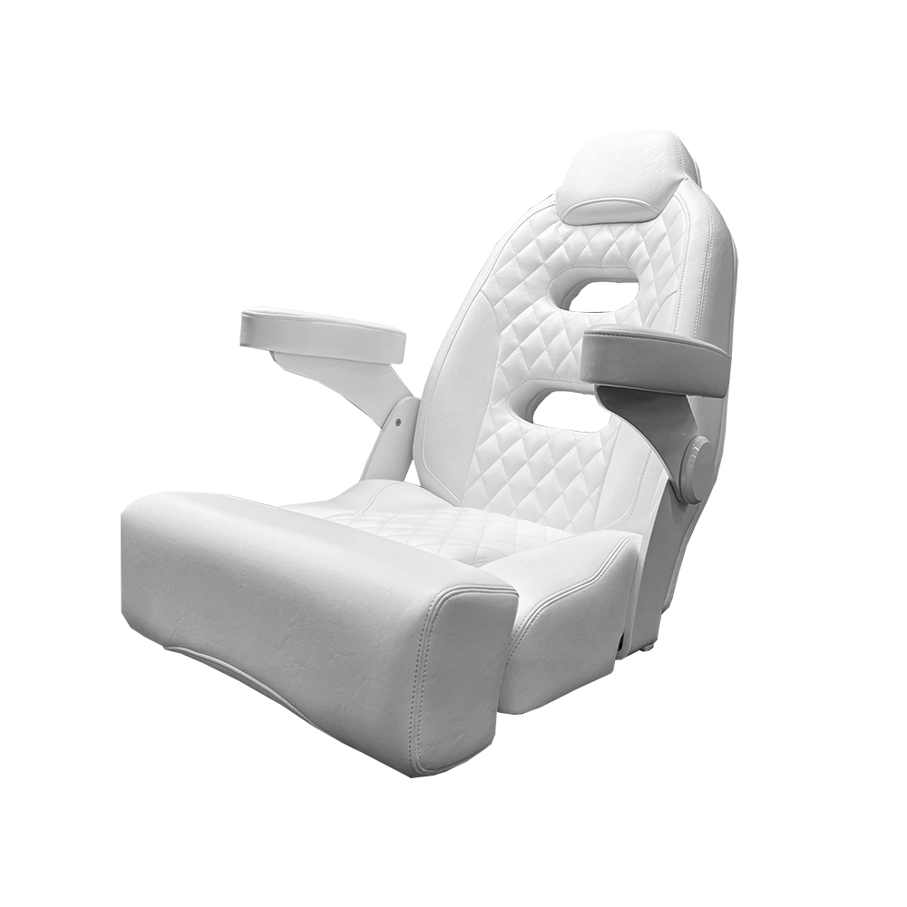 Taco Metals Ergonomic Back And Seat Support Boat Seat HA12-25-0-WHA - White Baja Sport Chair 25