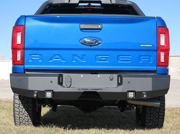 Steelcraft Convenient D-Ring Shackle Mounts Bumper 76-21340 - Black 19-23 Ford Ranger Textured