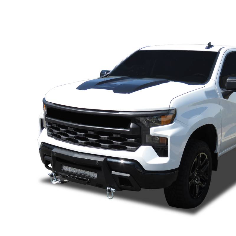 Black Horse Frame Mounted Bolt On Installation Bumper AR3HD06 - 2022-2024 Chevrolet Silverado 1500T
