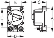 SEA DOG Made In USA Circuit Breaker 830523 - SD-87 Surface Mount
