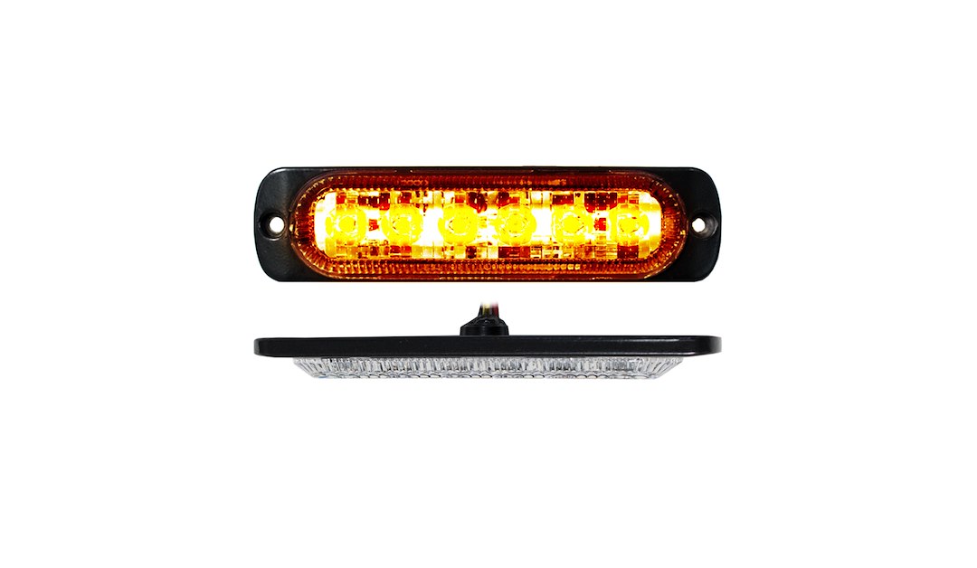 Racesport LT Low Power Consumption Warning Light RS70016A - 6-LED Ultra Slim Flush Mount 19-FLA