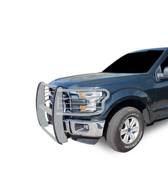 Black Horse No Drill Mounting Grille Guard 17FP32MSS - 2015-2018 Ford F-150 Guard-G
