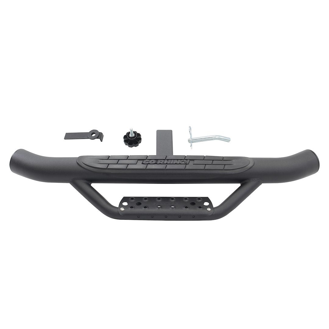 GO Rhino Easy To Install Truck Step D360T - Domntr Htch Stp Blck Text