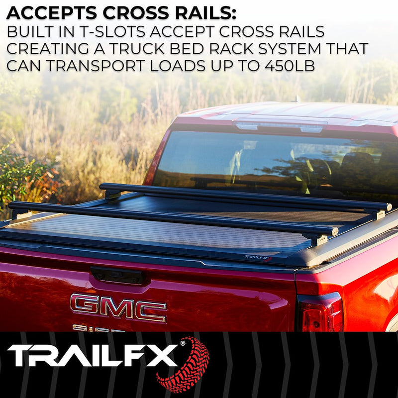 Trailfx Drilling Required Tonneau Cover TFX6004 - Retractable Hard F150 6.5