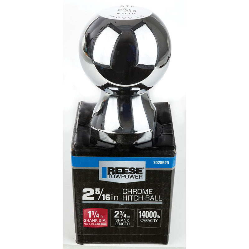 Bulldog/Fult Tough Trusted And Safety Engineered Trailer Hitch Ball 7028500 - Chrome Heavy Duty Standard BA