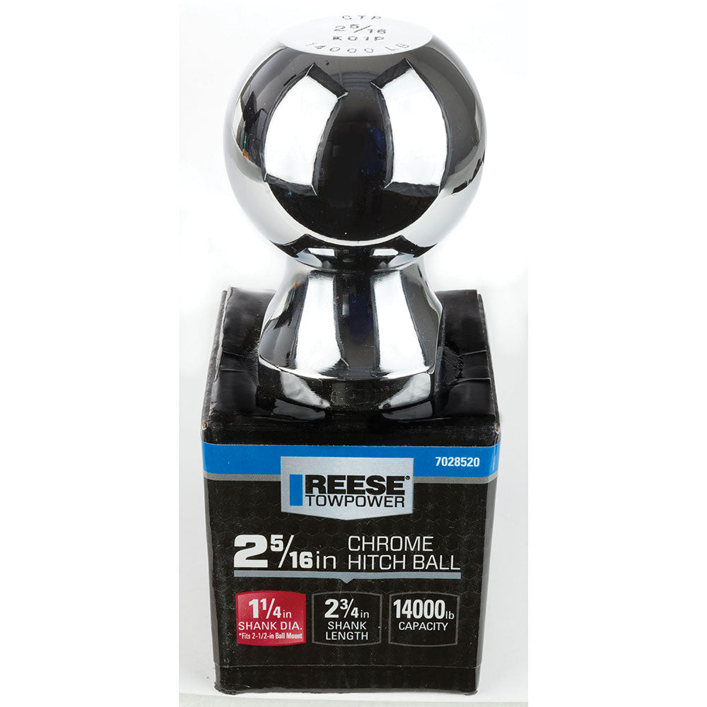 Bulldog/Fult Tough Trusted And Safety Engineered Trailer Hitch Ball 7028500 - Chrome Heavy Duty Standard BA