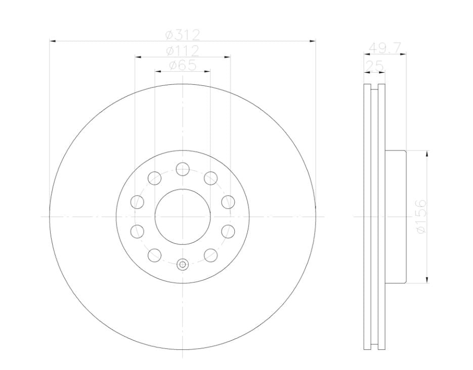 Hella 355122592 Brake Rotor