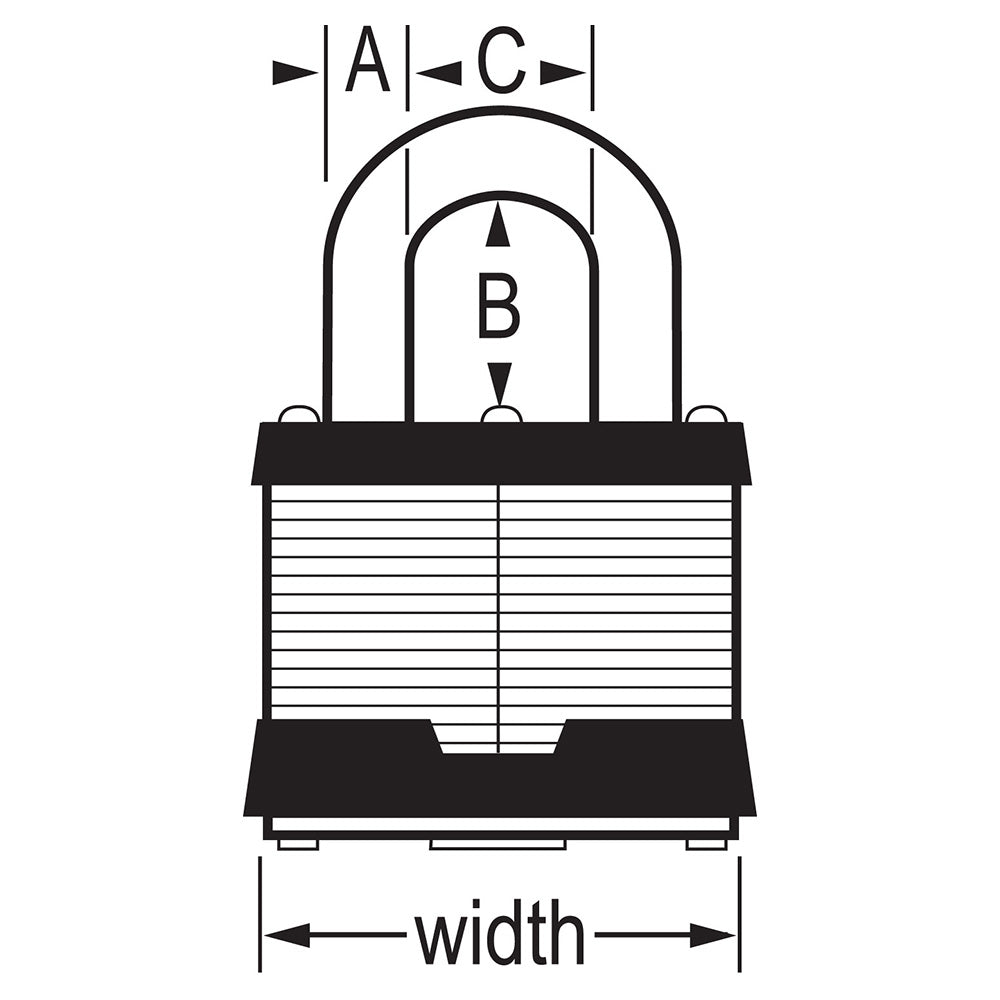 Masterlock Limited Lifetime Warranty Padlock 5KA - Twin Lock Keyed Alike