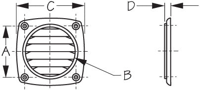 SEA DOG No Supplier Warranty Bilge Vent 337316-1 - White Abs Hose Flush