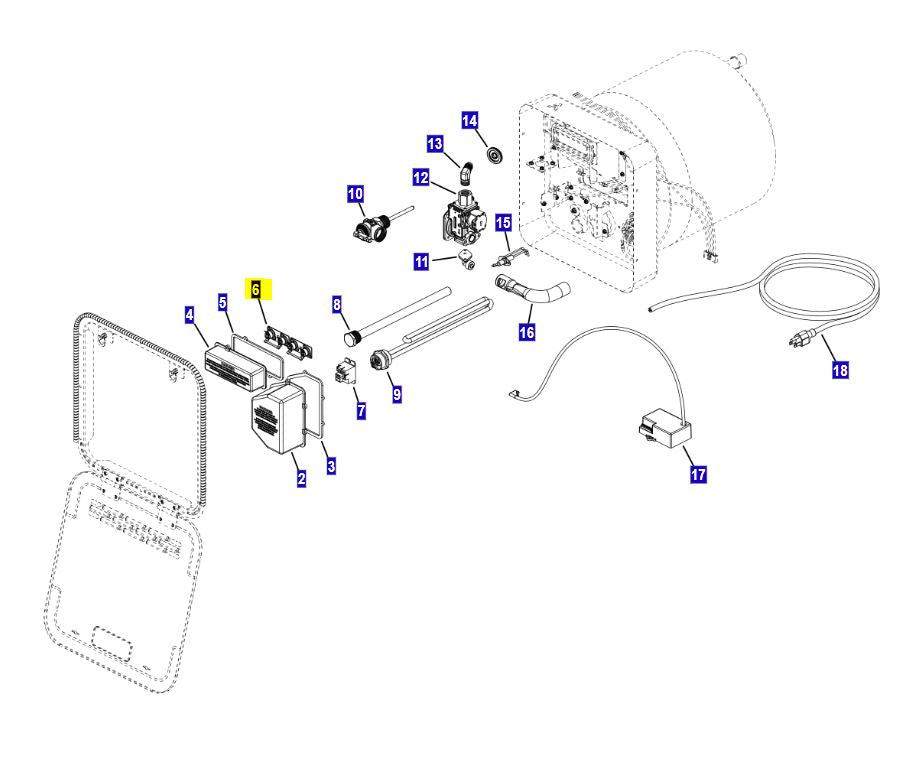 GE Appliance WS26X23762 Simple in design, yet highly effective - Thermostat Assembly