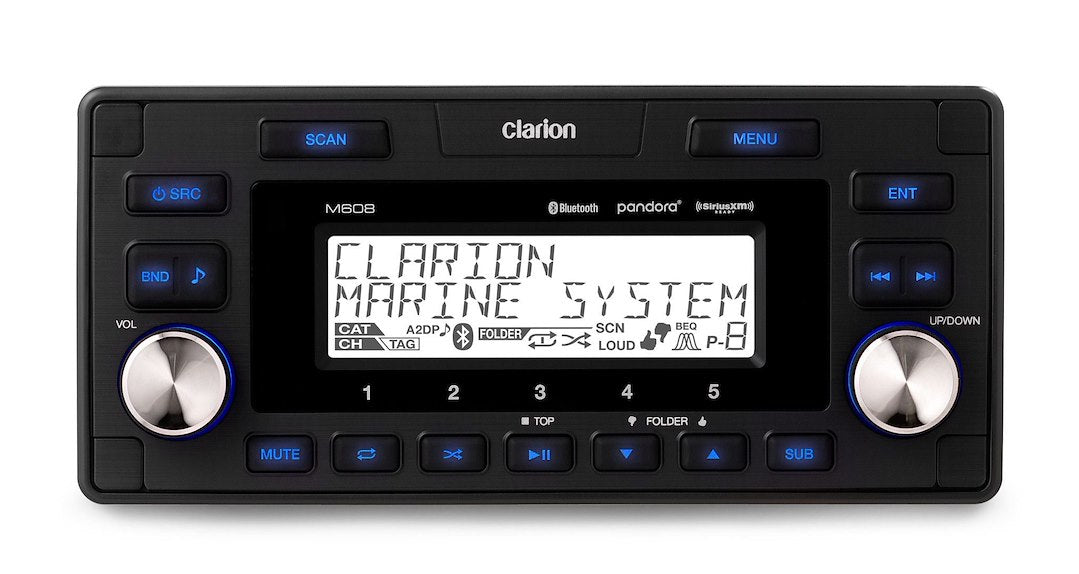 Clarion Dual Auxiliary Audio RCA Inputs Radio 010-03194-00 - Digital Media Receiver