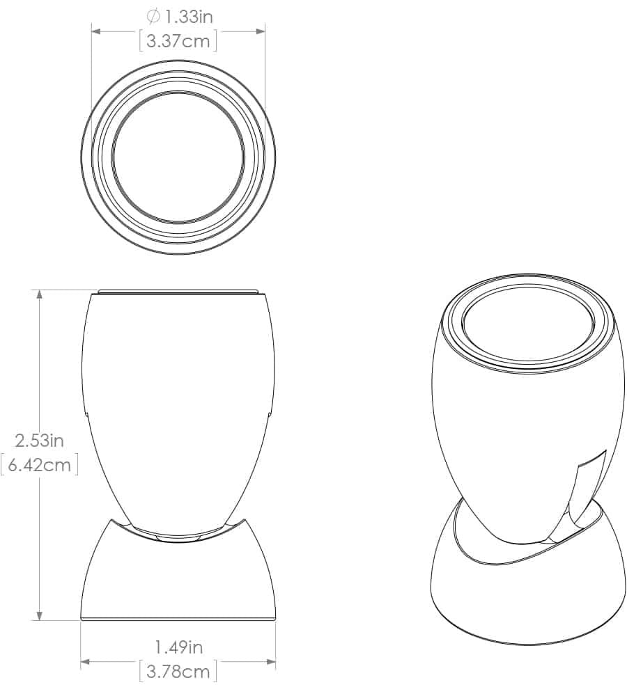 Lumitec Easy To Install Spotlight 111808 - Red Blue Gai Bralum 3C 5K Whtdim