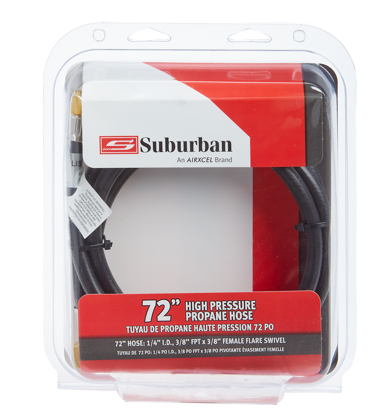 Suburban MFG Features Thermal Protection Propane Hose 523011 - 72 LP Gas High Pressure