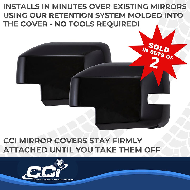 Coast2Coast Limited Lifetime Warranty Exterior Mirror Cover MC67558RBK - MC 21-26 Ford Bronco TS