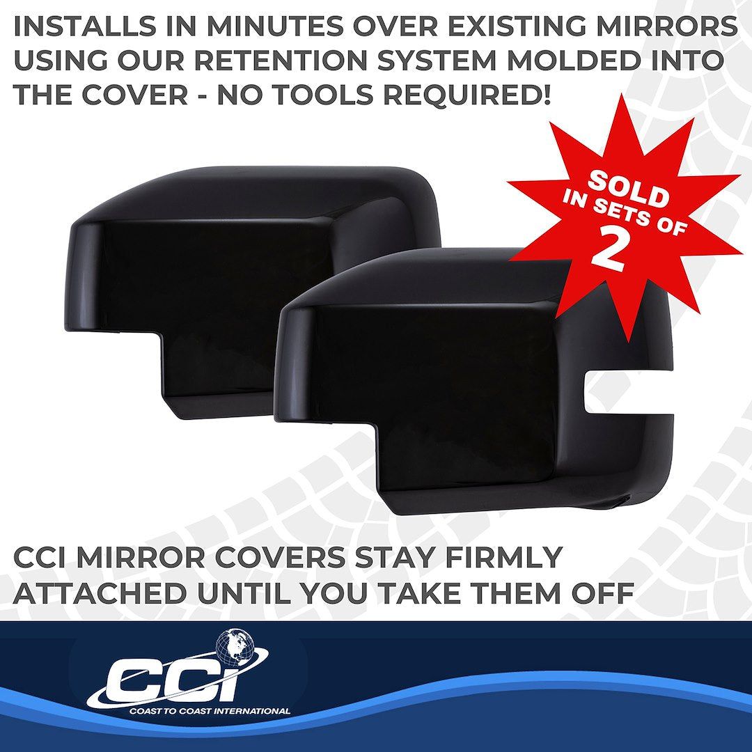 Coast2Coast Limited Lifetime Warranty Exterior Mirror Cover MC67558RBK - MC 21-26 Ford Bronco TS