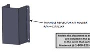 Masterack Quick And Easy Install Emergency Reflector Kit Holder 027512KP - Triangle