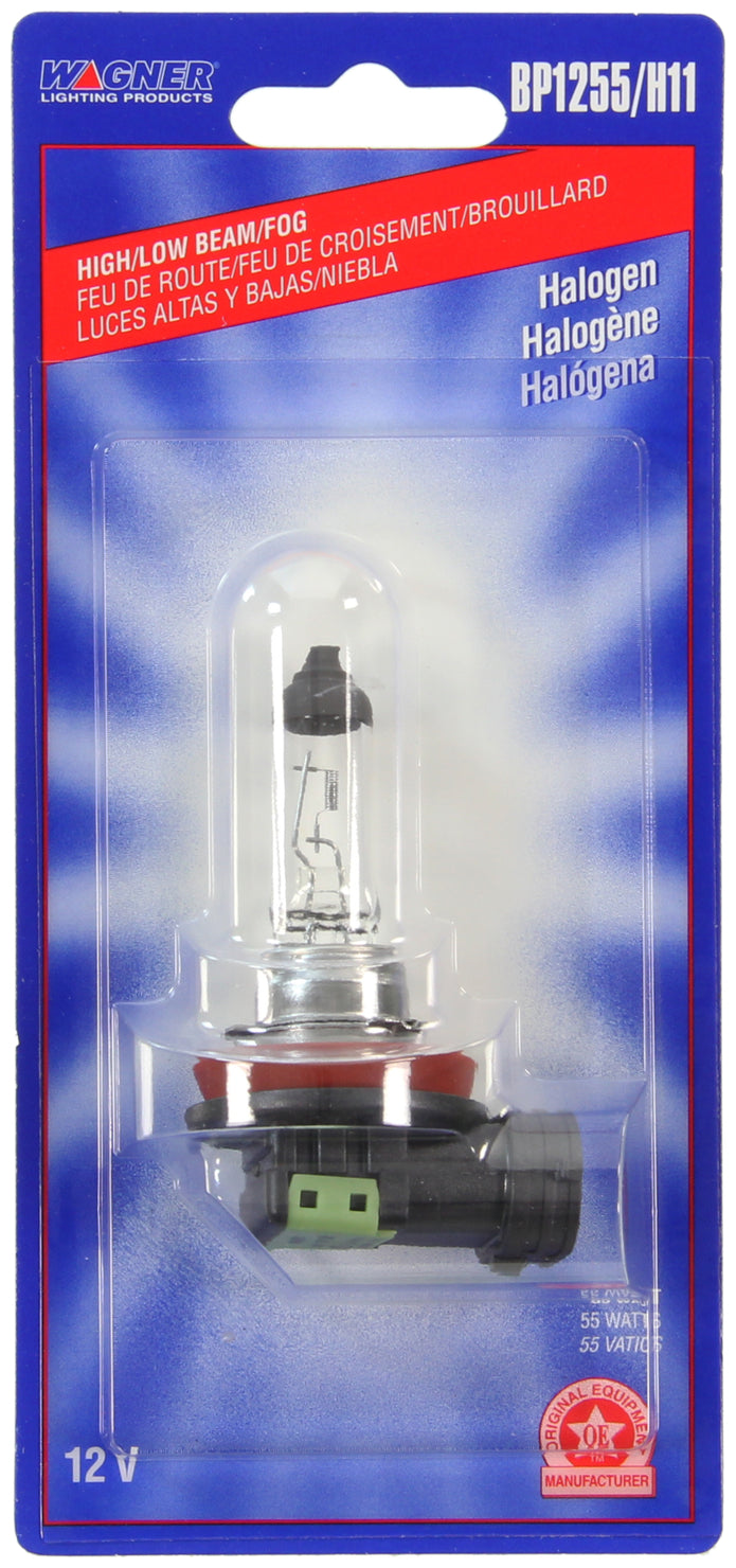 Wagner SAE Compliant Headlight Bulb BP1255/H11 - Miniature Lamp