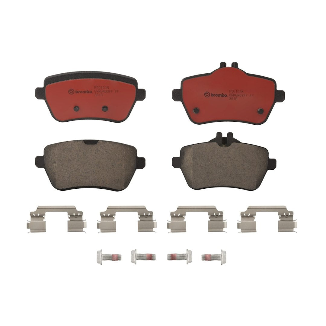 Brembo Premium Low-Met OE Equivalent Pad Brake Pad P50103N - Disc Set