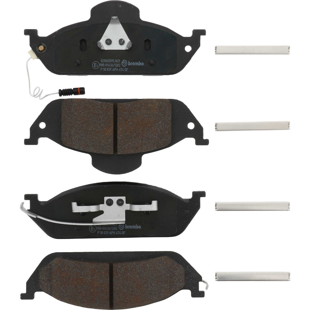 Brembo Premium Low-Met OE Equivalent Pad Brake Pad P50039 - Disc Set