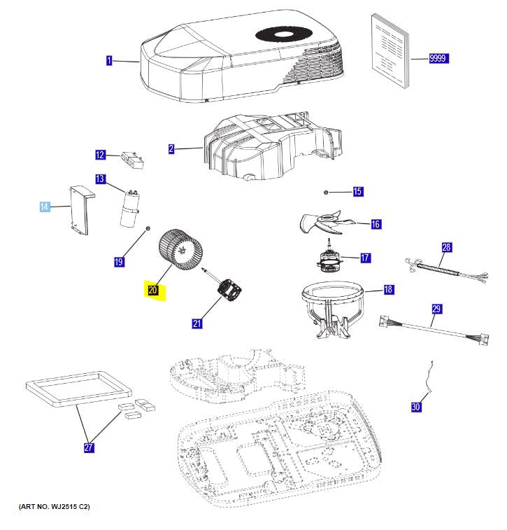 GE Appliance WP73X32275 Simple in design, yet highly effective - Indoor Fan
