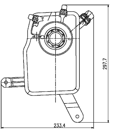 Clevite 77 Excellent Price Performance Ratio Coolant Reservoir CRT 205 000S - Expansion Tank