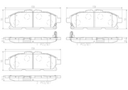 Brembo Premium Low-Met OE Equivalent Pad Brake Pad P56110N - Disc Set