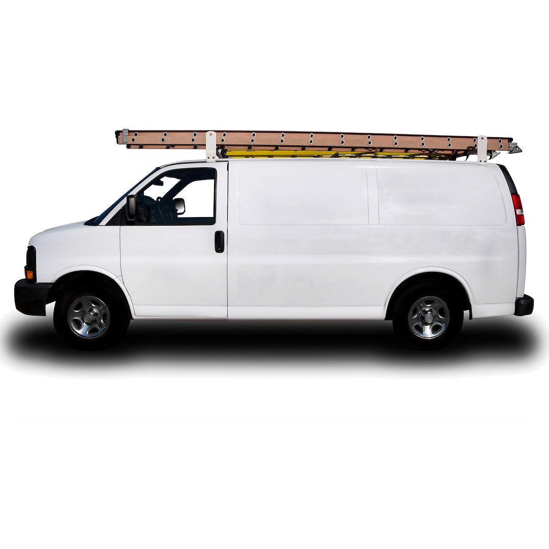 Trailfx Easy To Install Ladder Rack FCLR004W - White Van Bar RG Mount