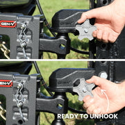 GEN-Y Hitch Features A SnapLatch Coupler Trailer Coupler GH-24002 - Admiral Flat Plate Mount