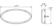 Optronics Easy To Install Trailer Light MCL0030Abbp - Led 2X4 Amb Rflx Blkbase Hardw