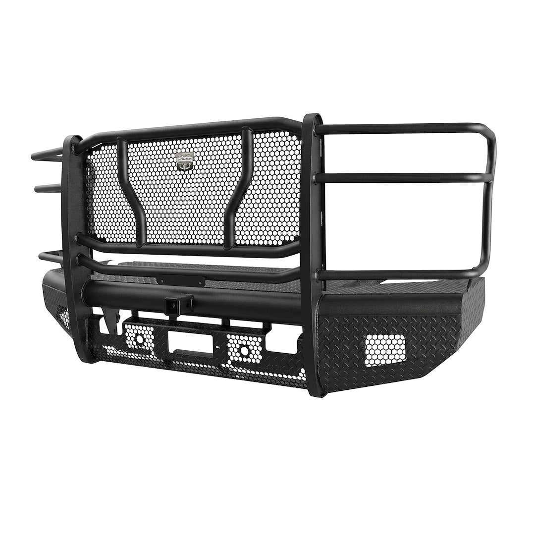 Cattleman Two Vertical Center Protection Bars Bumper 2122PRS - Chevrolet Front Sensors
