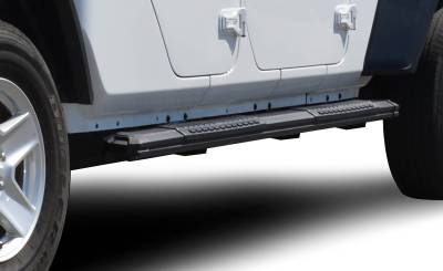Black Horse Easy To Install Running Board RN-TO169-BK - Black Cutlass Boards