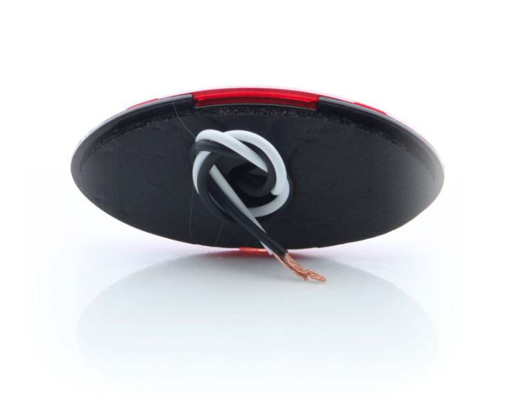 Optronics Hard Wired Connection Trailer Light MCL0030RBBP - Led Oval Marker Reflex