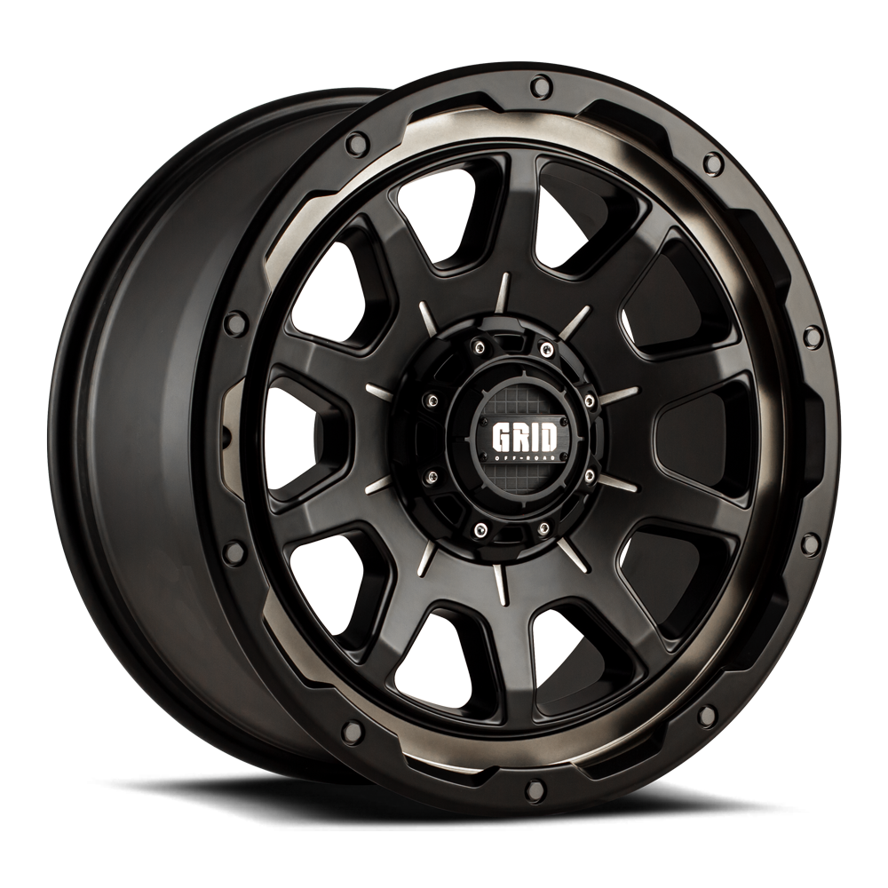 Grid Wheels Custom Backspacing E17927B178 - 15 17X9.0 5X114.3 127 -12 78.1