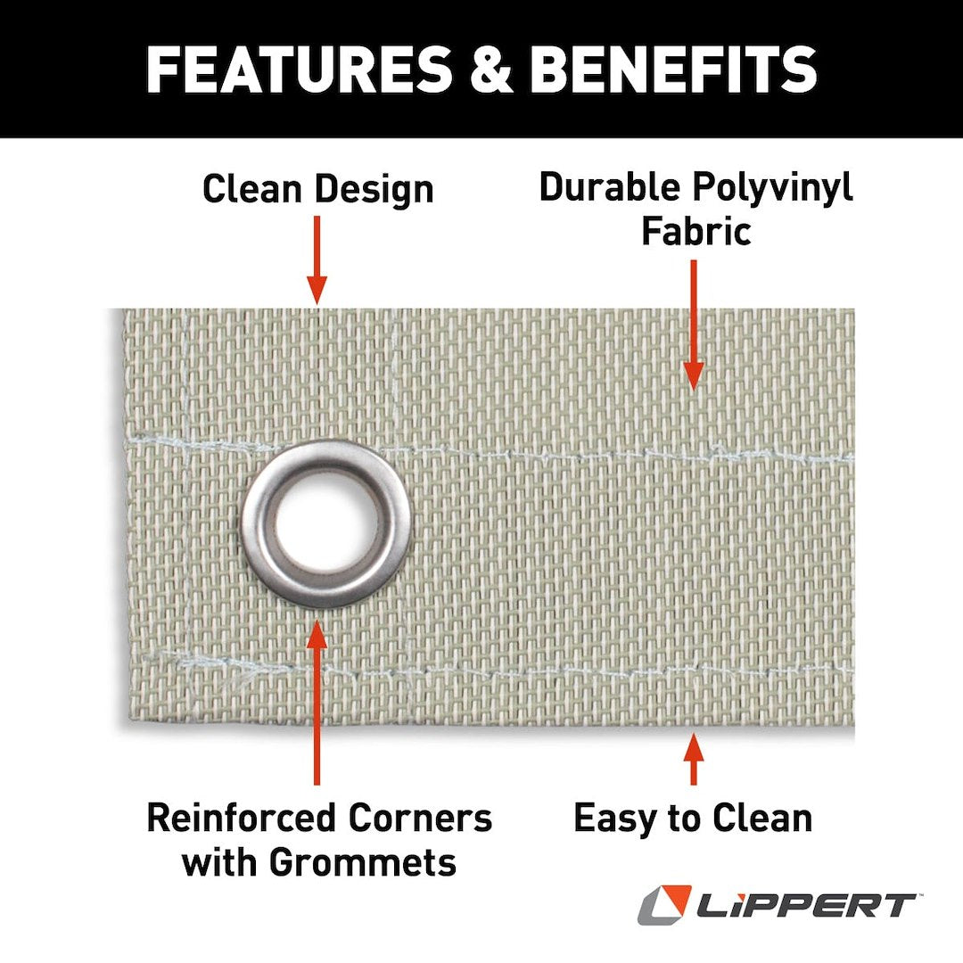 Lippert Comp UV-Resistant To Deter Fading Patio Mat 2022115669 - Outdoor Rug Sage