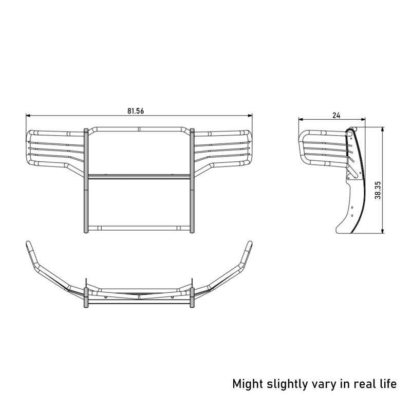 Black Horse 17GS14MA Grille Guard
