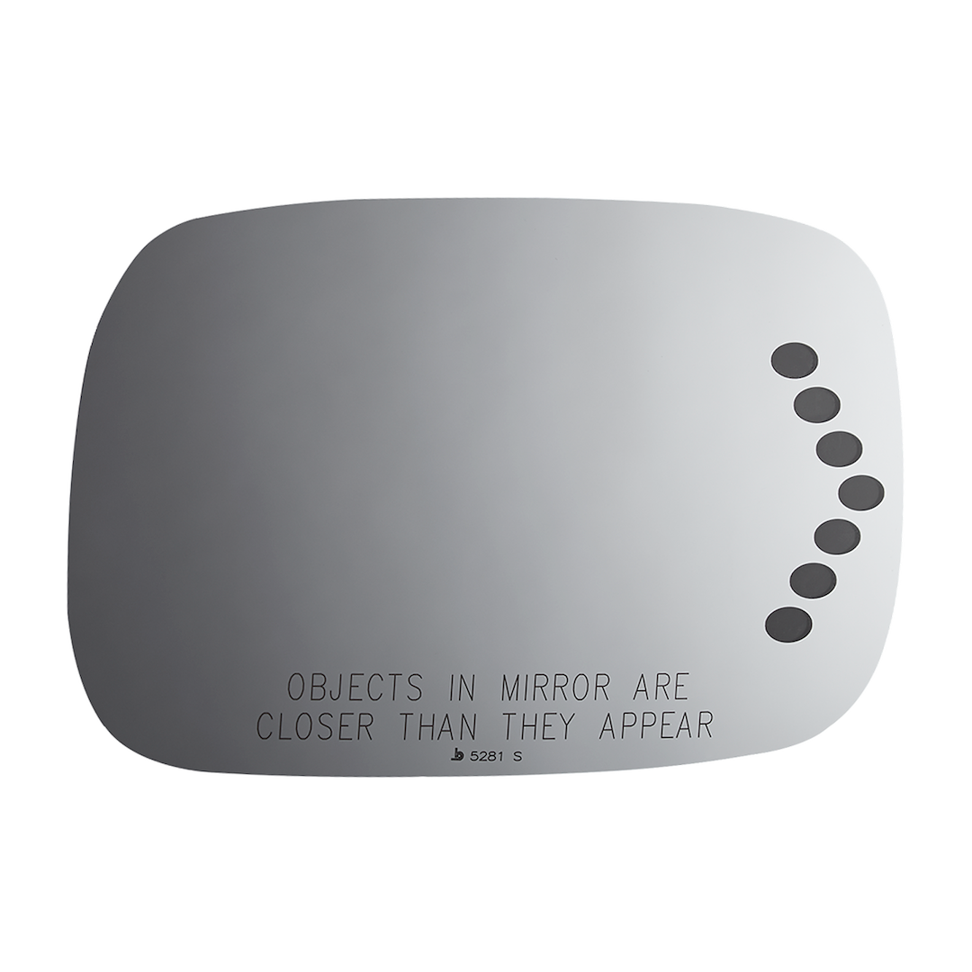 Burco Mirror Smooth Edges For Safety Exterior Mirror Glass 5281S - Mirror Side View Signal