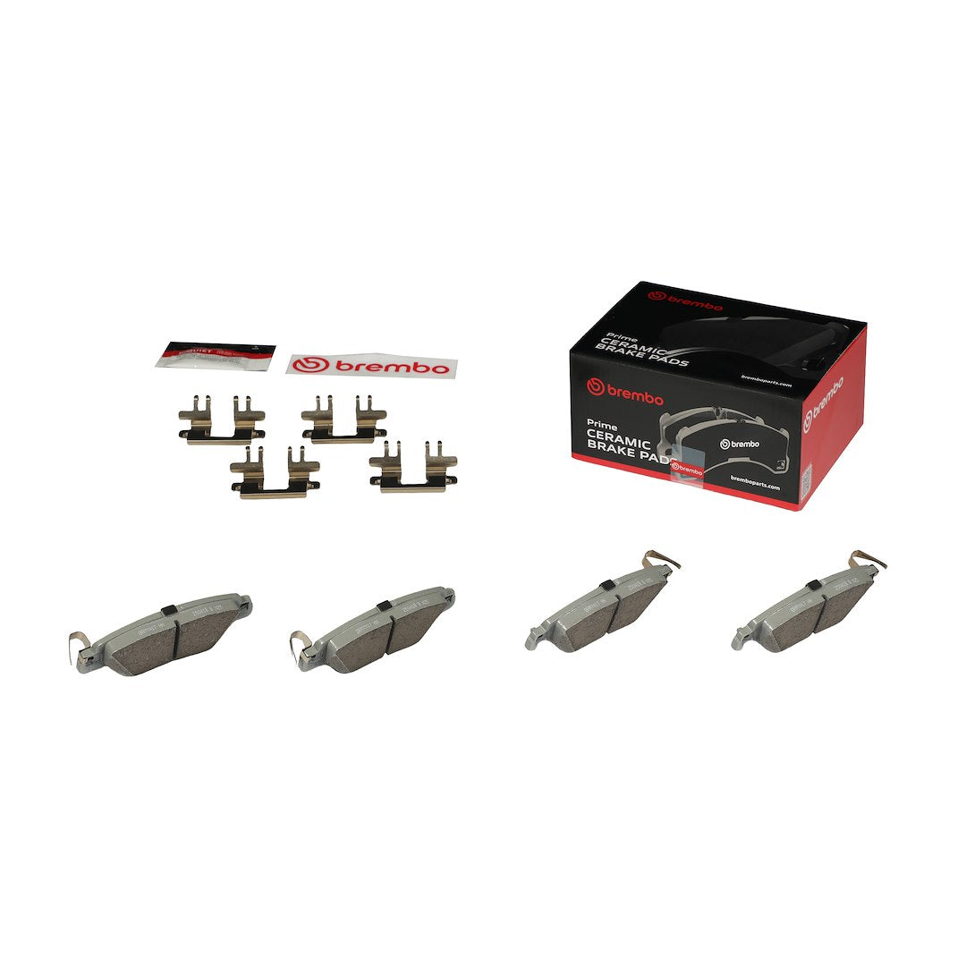 Brembo Premium Low-Met OE Equivalent Pad Brake Pad P49053N - Disc Set