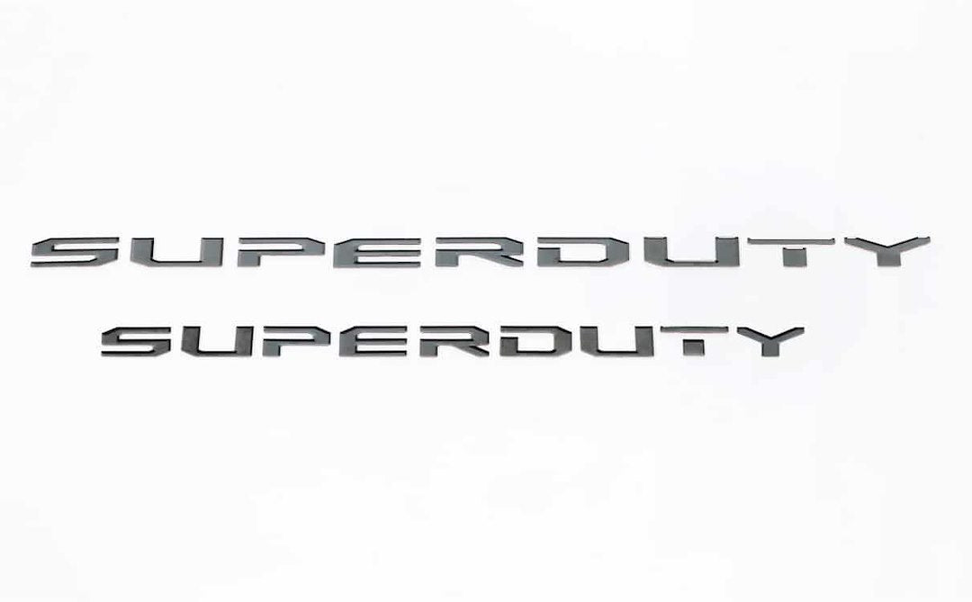 Putco Made In USA Emblem 55562BPFD - Ford Super Duty Hood Lettering Bla