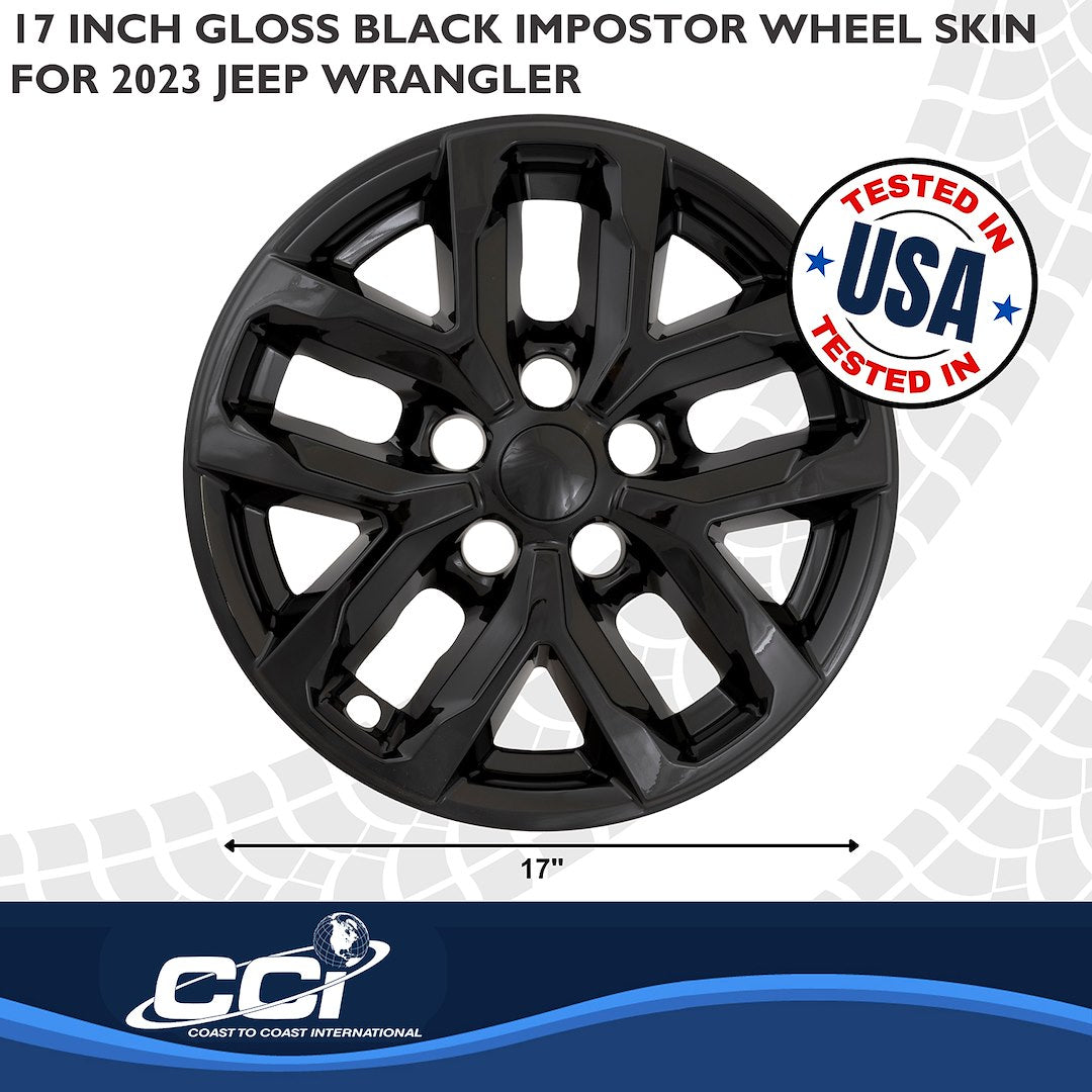 Coast2Coast Limited Lifetime Warranty Wheel Skin IMP508Black - WS 22-25 Gladiator GL BK 17 10 Spk IMP508BLK