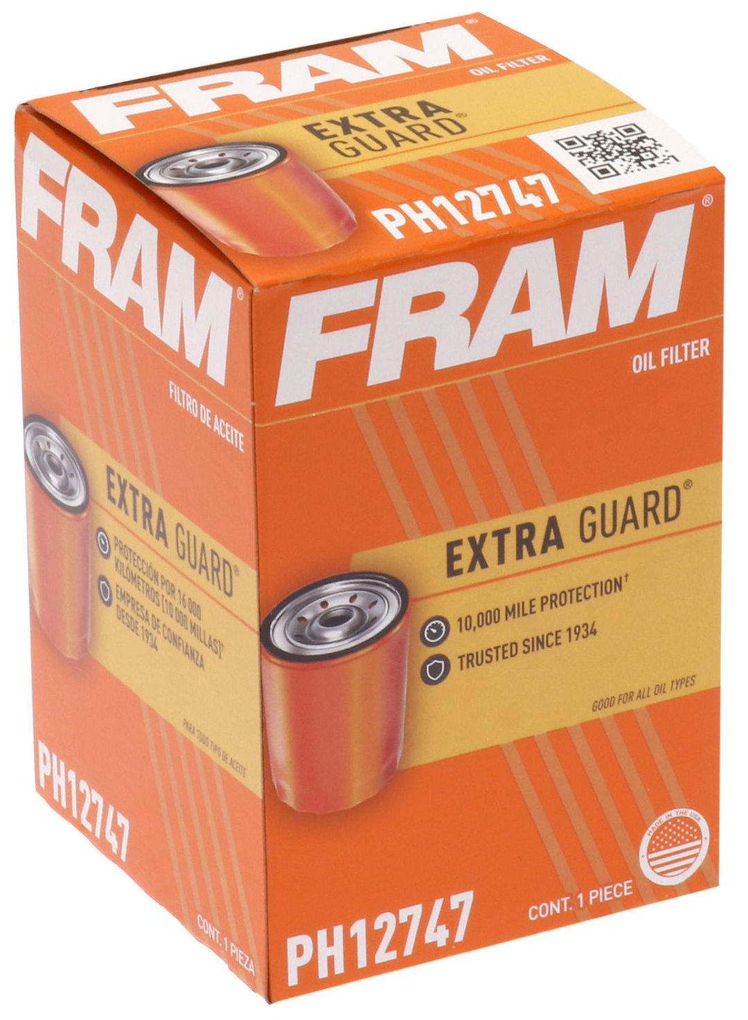 Fram Easy To Install Oil Filter FPH12747 - Spin-ON 6PK