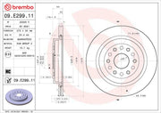 Brembo Rust-Resistant Coating Brake Rotor 09E29911C02 - Disc