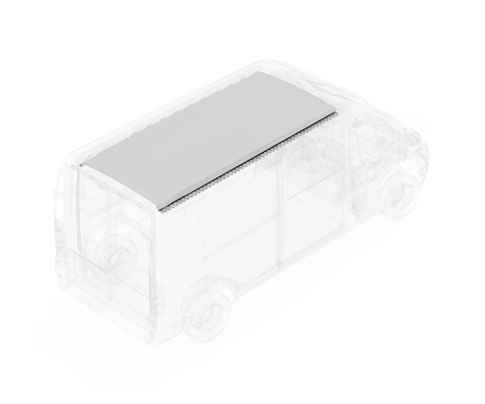 Legend Fleet Precision Cut Van Ceiling Liner 655-114-2614 - White Prom 159