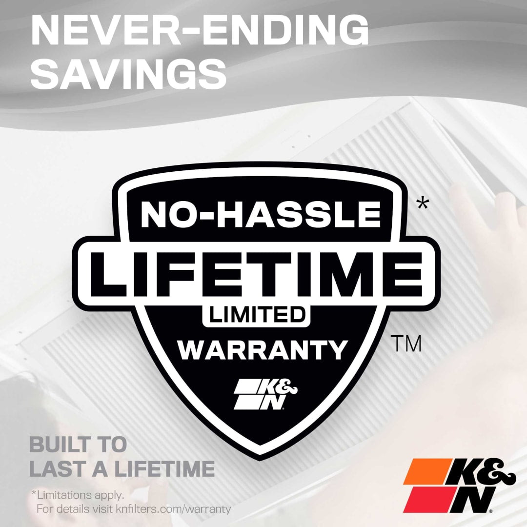 K&N Filter Superior Dust Holding Capacity Air Filter HVC-8-11224 - Hvac 12 24 Merv