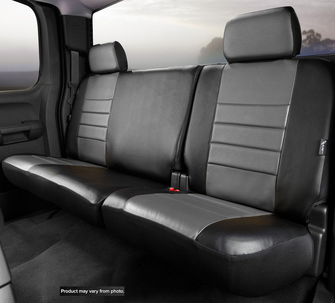 FIA OEM Grade Leatherette Seat Cover SL62-96 Gray - SL Rear 40 60 Split