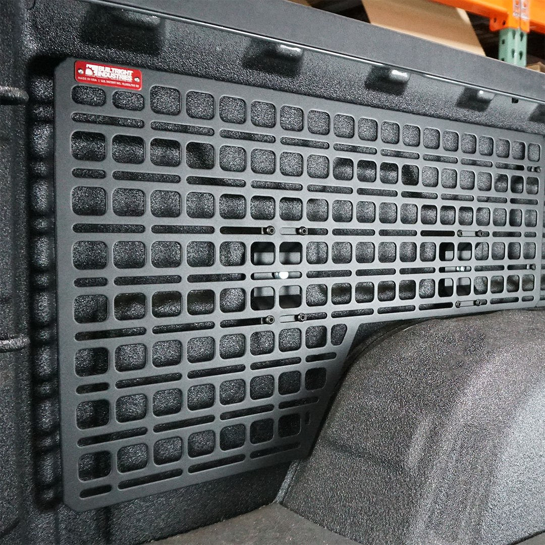 Builtright Made In USA Molle Cargo Panel 102042 - Bedside Rack System Rear DVR Pass