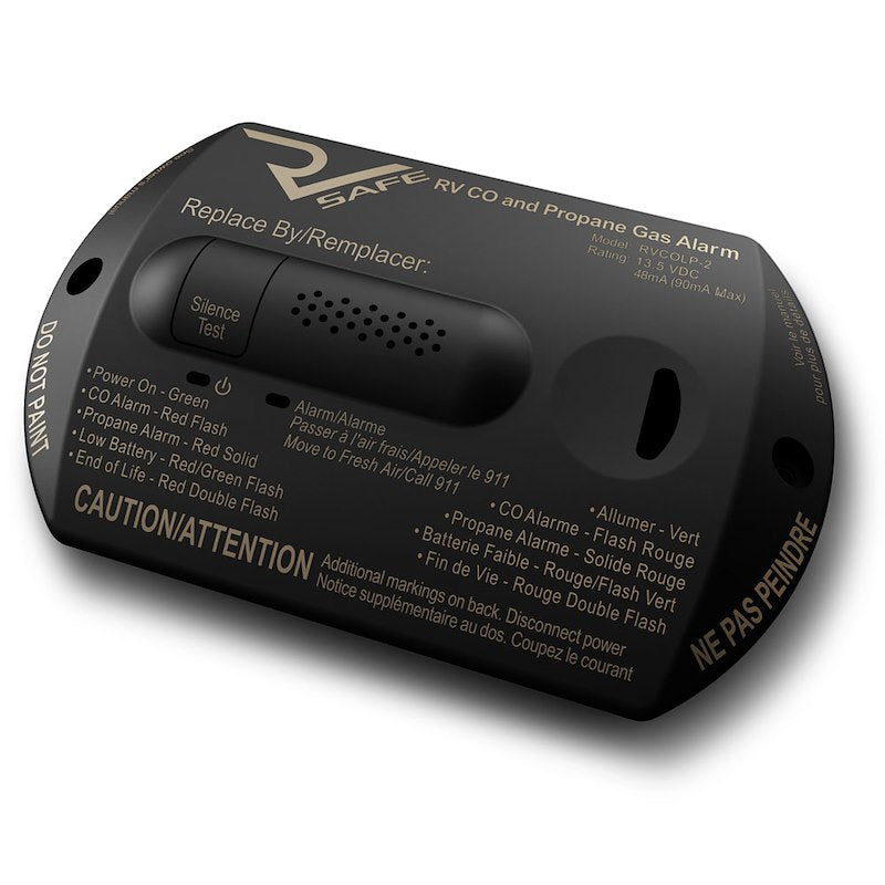Rv Safe Carbon Monoxide/ Propane Leak Detector: Rv Safe RVCOLP-2B Rv Co/Propane Gas Alarm 2-Wire Blk