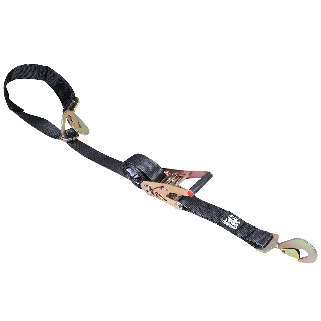 Bulldog Winc Heavy Duty Twisted Snap Hooks Tie Down Strap Ratchet 20229 - Ratcheting Axle X10 10KBS