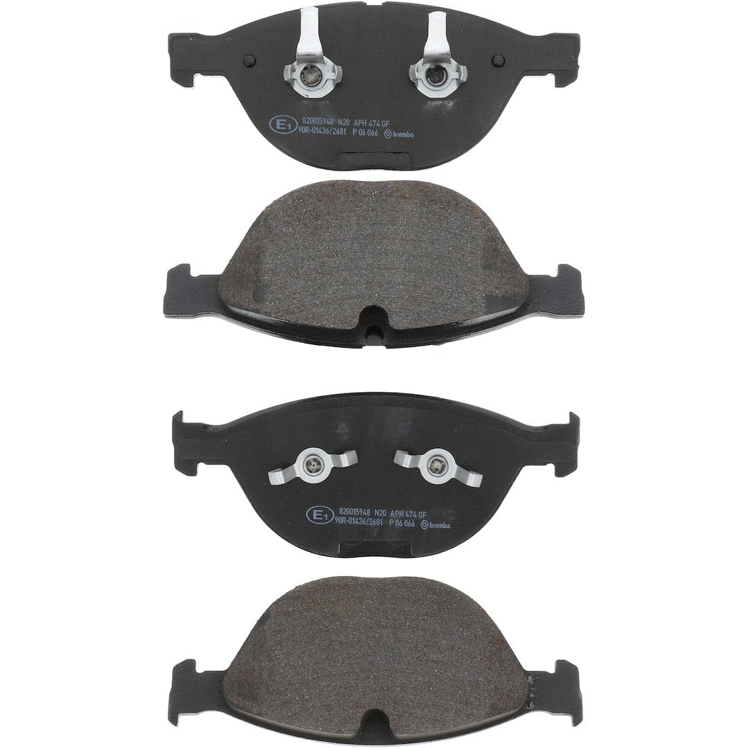 Brembo Premium Low-Met OE Equivalent Pad Brake Pad P06066 - Disc Set