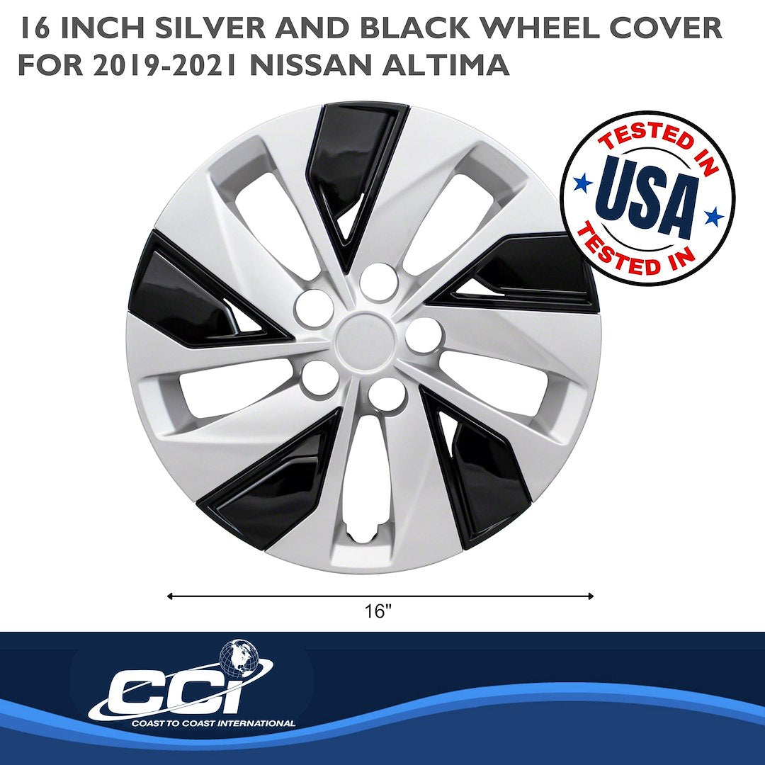 Coast2Coast Limited Lifetime Warranty Wheel Cover IWC53816SB - Silver WC 19-25 Altima BK 16 Spl SP