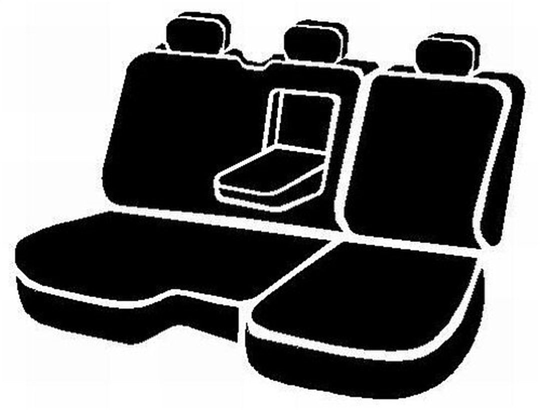 FIA Reinforced Double Stitching Seat Cover DT72-49 Black - DT Rear 40 60 Dodge Ram